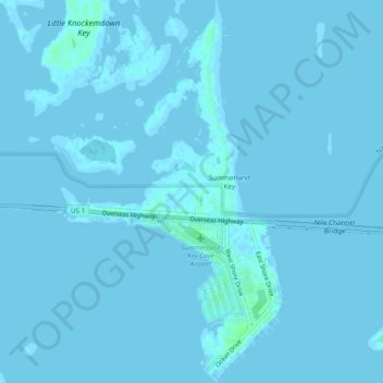Summerland Key topographic map, elevation, terrain