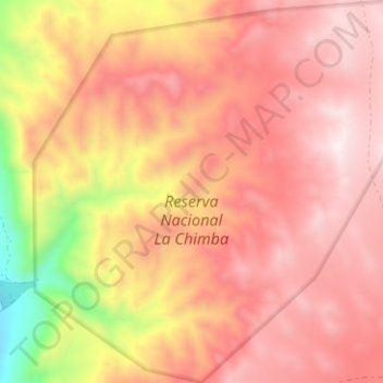 Reserva Nacional La Chimba topographic map, elevation, terrain