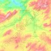 El Khroub District topographic map, elevation, terrain
