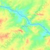 Porto da Folha topographic map, elevation, terrain