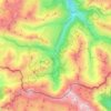 Gavarnie topographic map, elevation, terrain