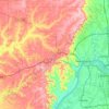 Floyd County topographic map, elevation, terrain