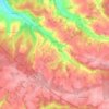 Cerisiers topographic map, elevation, terrain
