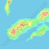 Ambon Island topographic map, elevation, terrain