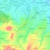 Jonggol topographic map, elevation, terrain