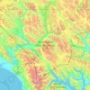 Tatshenshini-Alsek Park topographic map, elevation, terrain