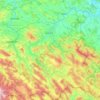 powiat gorlicki topographic map, elevation, terrain