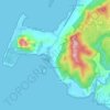 Le Morne VCA topographic map, elevation, terrain
