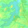 Açude Pacoti topographic map, elevation, terrain