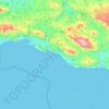 Municipality of Agios Vasileios topographic map, elevation, terrain