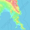 Municipality of Monemvasia topographic map, elevation, terrain