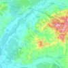 okres Skalica topographic map, elevation, terrain