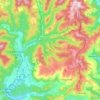 Lunas-les-Châteaux topographic map, elevation, terrain