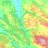 Gúdar topographic map, elevation, terrain