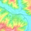 Чайковская topographic map, elevation, terrain
