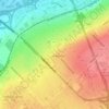 Plateau topographic map, elevation, terrain
