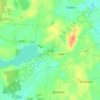 Turze topographic map, elevation, terrain