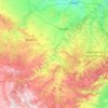 Río Guadalope topographic map, elevation, terrain