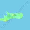 Grand Cayman topographic map, elevation, terrain