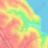 Nerubaiske topographic map, elevation, terrain