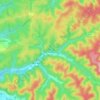 Les Rouges-Eaux topographic map, elevation, terrain
