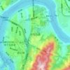 鸡冠石镇 topographic map, elevation, terrain