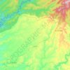 Xã Đăk Ơ topographic map, elevation, terrain