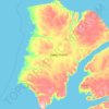 Bankseiland topographic map, elevation, terrain