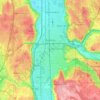 Auburn topographic map, elevation, terrain