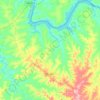 Leópolis topographic map, elevation, terrain