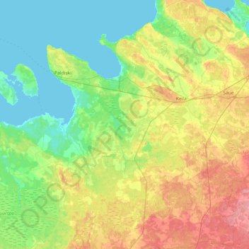 Lääne-Harju vald topographic map, elevation, terrain