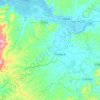Tosagua topographic map, elevation, terrain