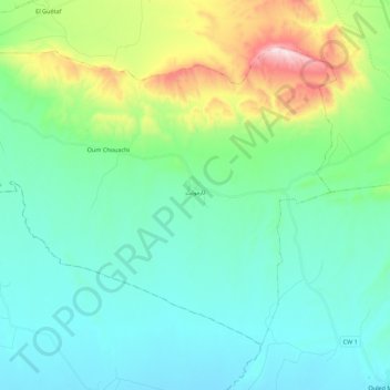 Tarmount topographic map, elevation, terrain