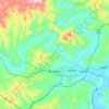 西地满族乡 topographic map, elevation, terrain