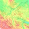 Bozkır topographic map, elevation, terrain