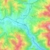 Bylnice topographic map, elevation, terrain