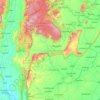 Provincia de Chaiyaphum topographic map, elevation, terrain