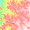Inhuma topographic map, elevation, terrain