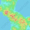 Yakumo topographic map, elevation, terrain