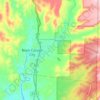 Black Canyon City topographic map, elevation, terrain