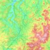 Landkreis Fulda topographic map, elevation, terrain