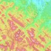 Перегінська селищна громада topographic map, elevation, terrain