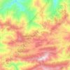 caïdat d’Issaguen topographic map, elevation, terrain