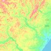 Itanagra topographic map, elevation, terrain
