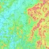 Sangdang-gu topographic map, elevation, terrain
