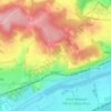 Juziers topographic map, elevation, terrain
