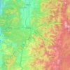 Lane County topographic map, elevation, terrain