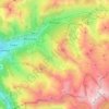Barèges topographic map, elevation, terrain