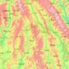 镇沅彝族哈尼族拉祜族自治县 topographic map, elevation, terrain