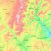 黎城县 topographic map, elevation, terrain